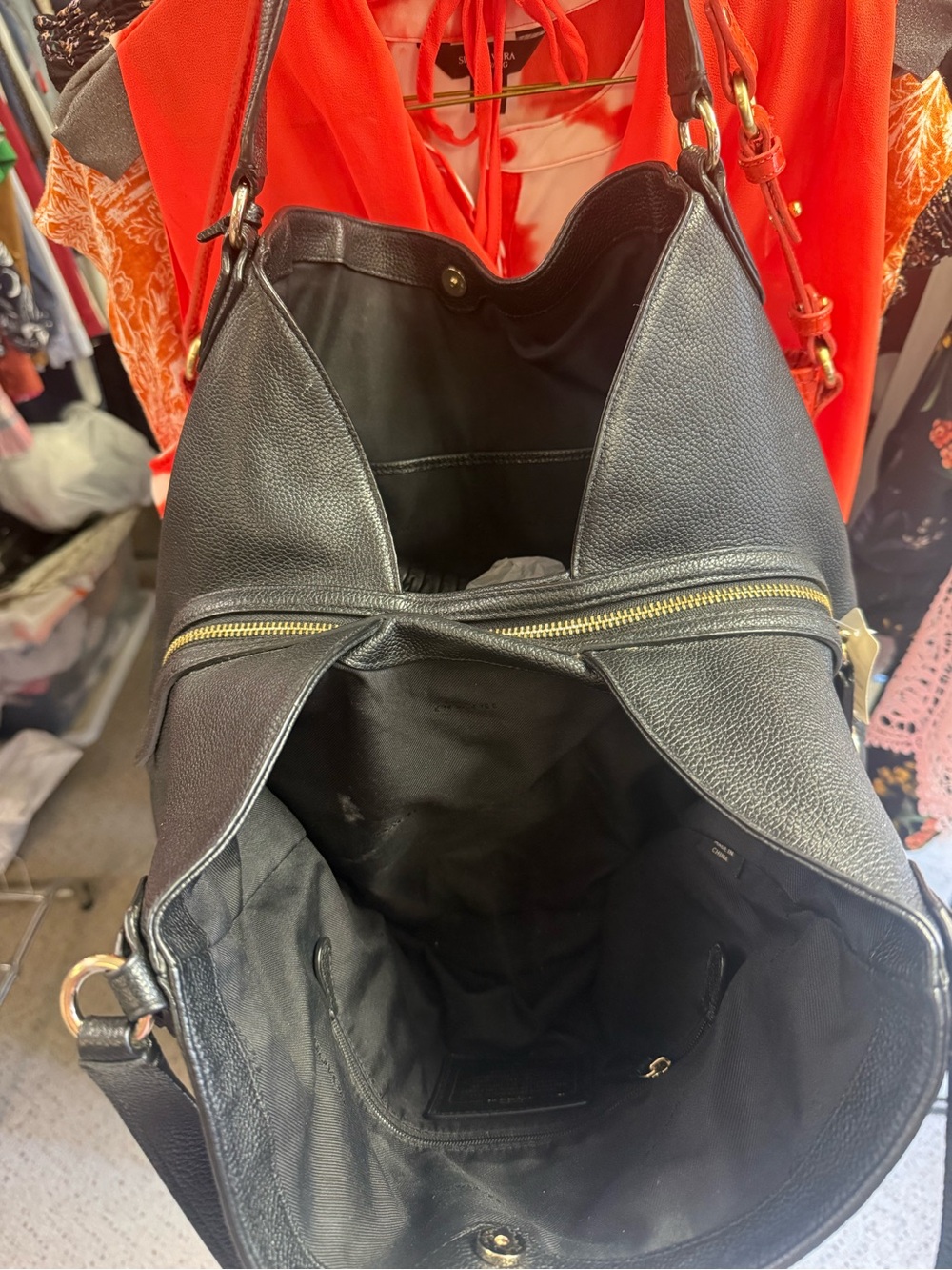 🖤GUC Coach Black Leather Shoulder Bag - Picture 11 of 15